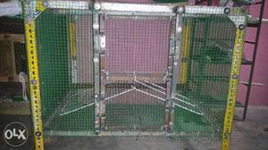 Green And Gray Pet Cage