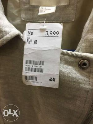 It is a jacket brand new with price tag still on