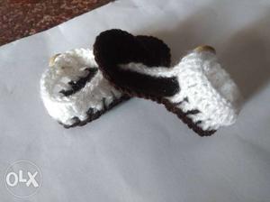 New handmade crochet baby boot for 5-7 month old