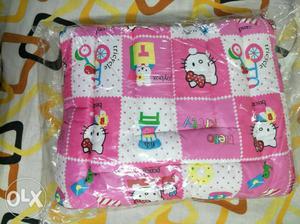Pink And White Hello Kitty Quilt With Pack