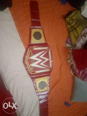 Red And Brown WWE Wrestlingchampionship Belt