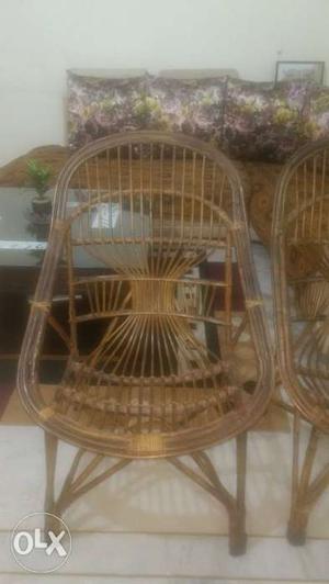 Solid Cane Chair pair in good condition just 2 years.