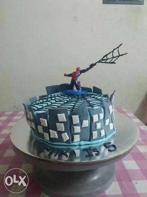 Spider-man Theme Cake
