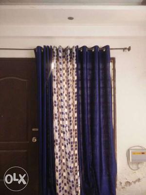 Total of 7 curtains with one 3 curtain set and