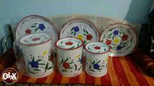 White Ceramic Canisters