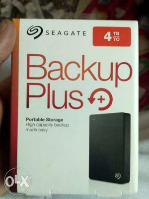 4 TB Black Seagate Backup Plus Portable Storage Box