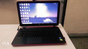 Black And Red HP Laptop Computer