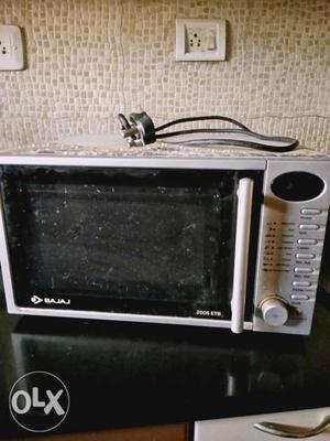 Lack And Gray Bajaj Microwave Oven