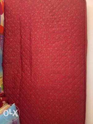 Quilted Red And Brown Floral Mattress