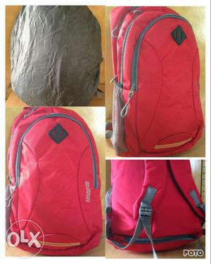 Red Backpack Collage