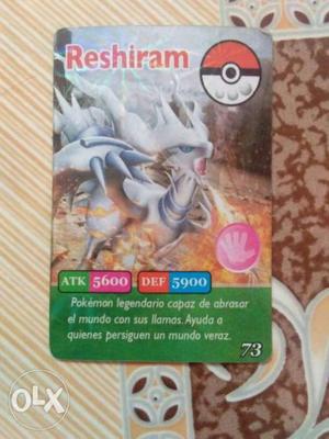 Reshiram: an innocent legendary Pokemon