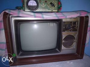 Vintage Brown CRT Television