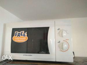 White Electrolux Microwave Oven
