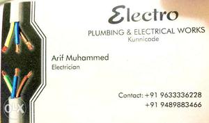All plumbing & electric works