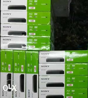 Black And Gray Sony Electronic Device Boxes