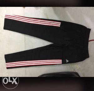 Black And Red Adidas Track Pants
