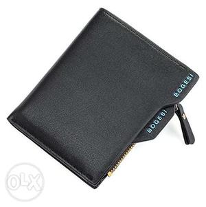 Black Bogesi Leather Card Wallet