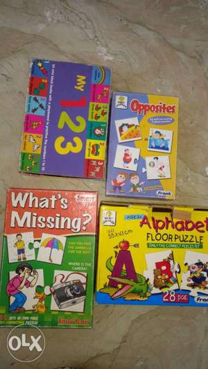 Board games for pre scholars, all in good at Rs.100 each