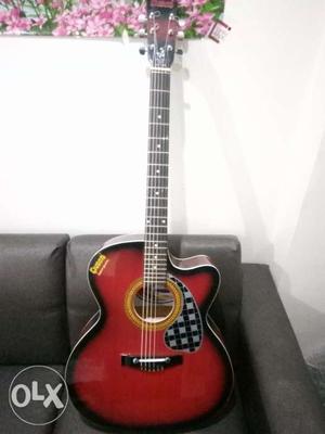 Brand New Givson Guitar Red And Blue Color