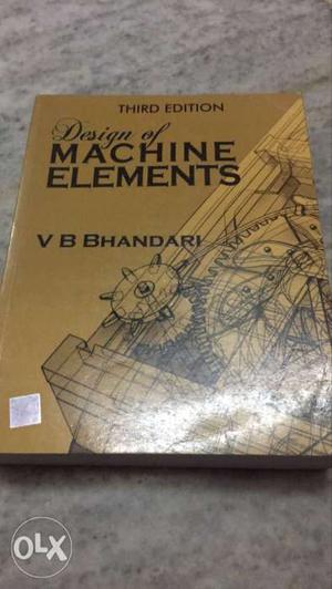 Design Of Machine Elements Third Edition By VB Bhandari Book