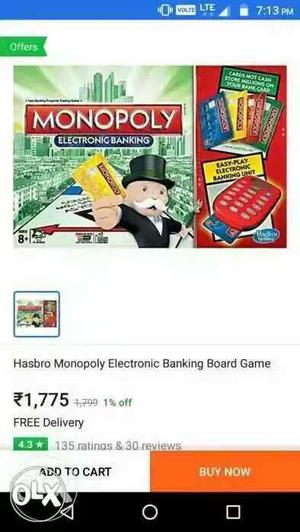Hasbro Monopoly Electronic Banking Board Game Screenshot