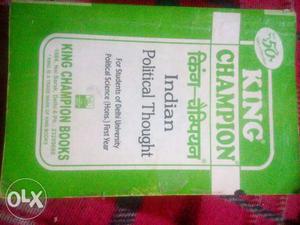 King Champion Indian Political Thought Book