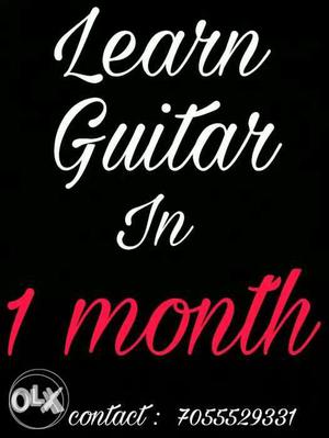 Learn Guitar In 1 Month Text