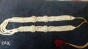 Maharani neck piece pearls n kundan work, free