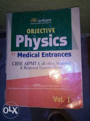 Neet physics by DC pandey excellent book at half