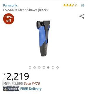 Panasonic Cordless trimmer plus shaver