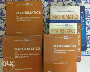 Set of 5 Mathematics books by Cengage learnings, for IIT JEE