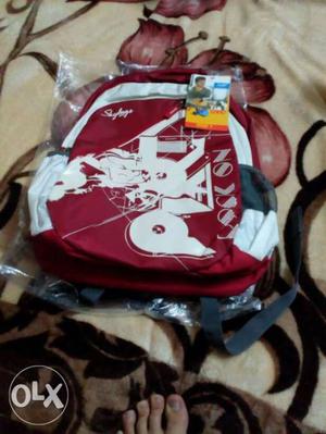 Skybags Red And White Backpack