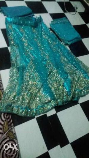 Teal Traditional Indian Dress