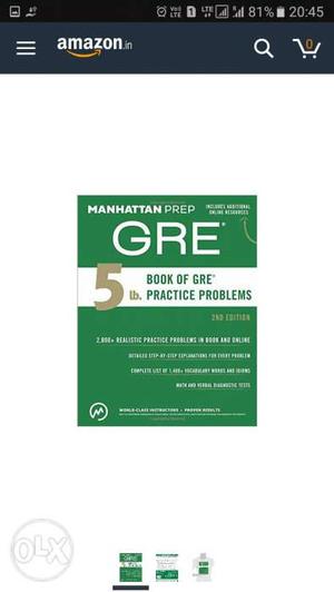 Top GRE and TOEFL preparation books,price