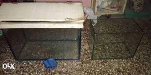 1 feet n 1.5 Feet fish tank with cover only for 500 sell