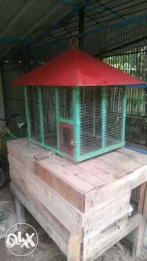 Beautiful heavy metal cage for birds near
