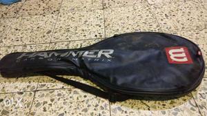 Black Leather Wilson Tennis Racket & Case