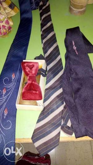 Brand new 3 ties and 1 bow fr men