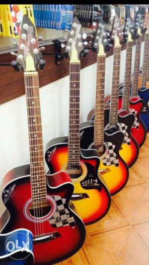 Cutaway Brown Acoustic Guitar Lot