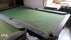 Green And Black Pool Table