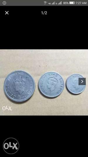 I have Set's of British time ¼,½,1rupees along