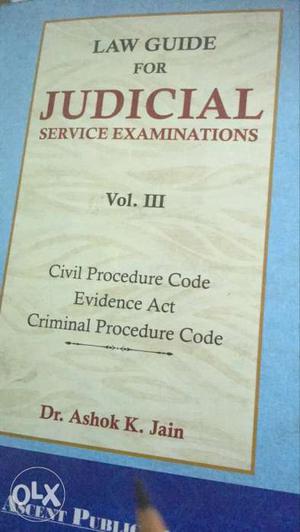 Law Guide For Judicial Service Examination Book By Dr. Ashok