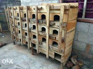 Pegion wood cage good condition you put 23 pair