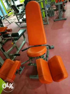 Red And Grey Exercise Equipment