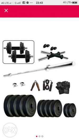 Weight Plates And Barbell Bar