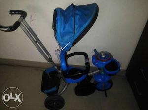 Baby's Blue And Black Pedal Trike