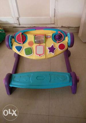 Baby's Yellow, Teal, And Purple Little Tikes Activity Table