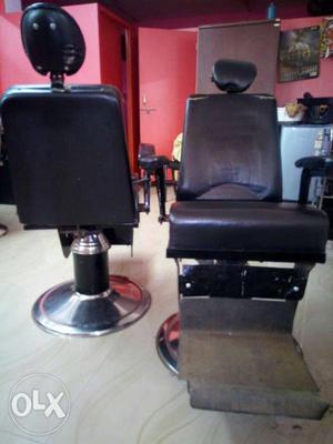 Black Leather Barber's Chairs