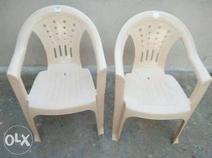 Cello plastic chairs. both new condition