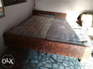 Double bed for sale in good condition with metters